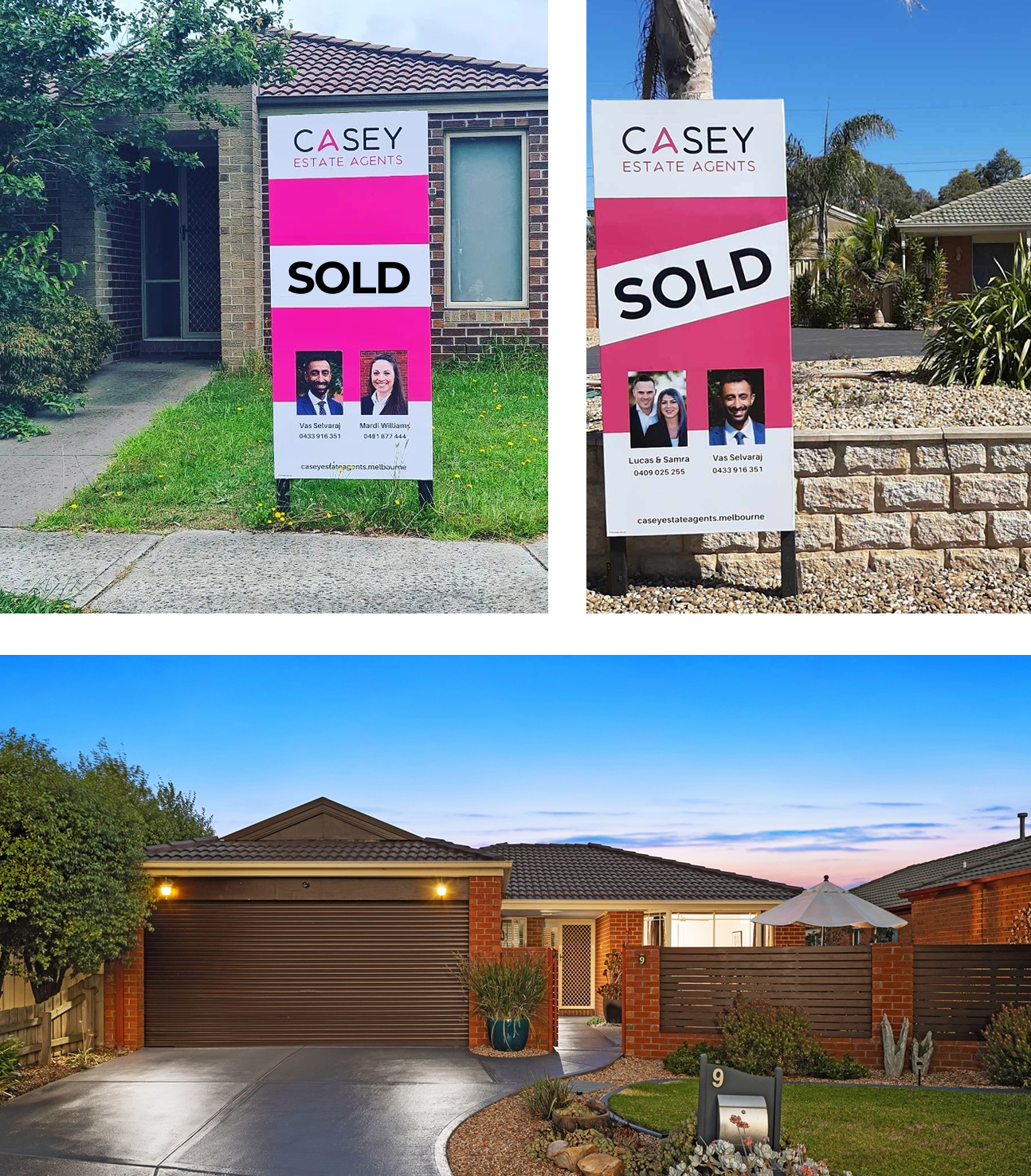 Sold home at dusk