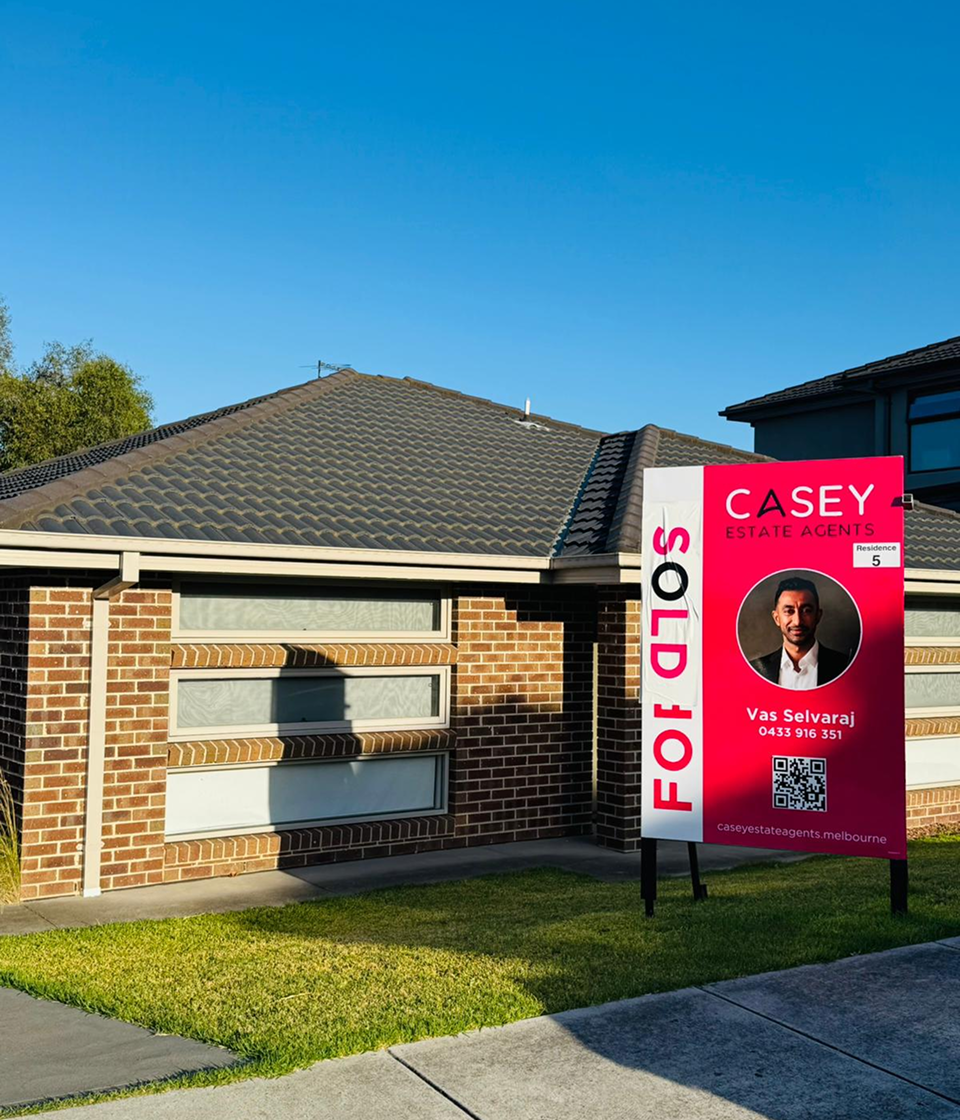 Casey Estate Agents sold sign